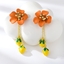 Show details for Amazing Small Flowers & Plants Dangle Earrings