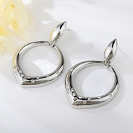 Picture of Good Quality Artificial Crystal White Dangle Earrings