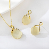 Show details for Great Value White Opal 2 Piece Jewelry Set with Full Guarantee