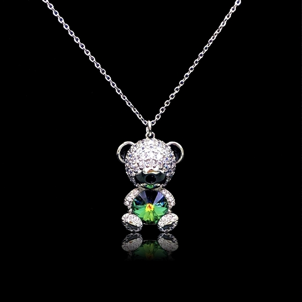 Picture of Popular Swarovski Element Green Pendant Necklace