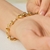 Picture of Low Cost Copper or Brass Gold Plated Fashion Bracelet with Low Cost