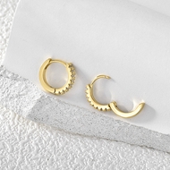 Picture of Delicate Copper or Brass Small Hoop Earrings Online Only