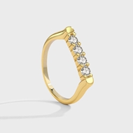 Picture of Delicate Cubic Zirconia Fashion Ring of Original Design