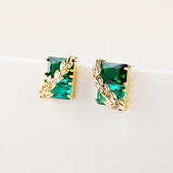 Picture of Green Copper or Brass Big Stud Earrings from Trust-worthy Supplier