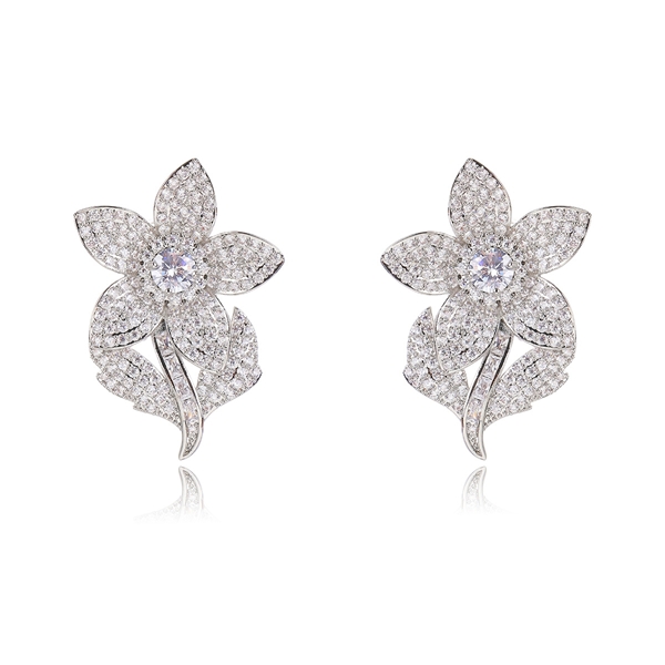 Picture of Great Cubic Zirconia Big Big Stud Earrings