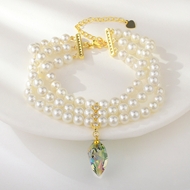 Show details for Amazing shell pearl Copper or Brass Fashion Bracelet Show details for Amazing shell pearl Copper or Brass Fashion Bracelet