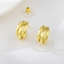 Show details for Trendy Gold Plated Medium Stud Earrings with No-Risk Refund