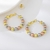 Picture of Fabulous Zinc Alloy Multi-tone Plated Big Hoop Earrings in Bulk