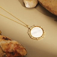 Picture of Sparkling Small Gold Plated Pendant Necklace