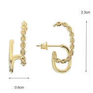 Picture of Hypoallergenic Gold Plated Small Stud Earrings with Easy Return