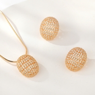 Show details for Fashion Cubic Zirconia Champagne Gold 2 Piece Jewelry Set Show details for Fashion Cubic Zirconia Champagne Gold 2 Piece Jewelry Set