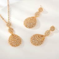 Show details for Distinctive White Luxury 2 Piece Jewelry Set with Low MOQ Show details for Distinctive White Luxury 2 Piece Jewelry Set with Low MOQ