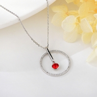 Show details for Famous Swarovski Element Red Pendant Necklace Show details for Famous Swarovski Element Red Pendant Necklace
