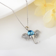 Show details for Bling Elephant Platinum Plated Pendant Necklace Show details for Bling Elephant Platinum Plated Pendant Necklace