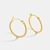 Picture of Good Quality Cubic Zirconia Gold Plated Earrings