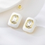 Show details for Zinc Alloy White Earrings From Reliable Factory