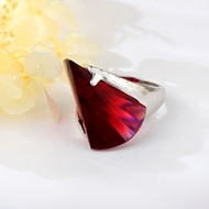 Picture of Geometric Artificial Crystal Ring For Your Occasions