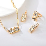 Show details for Irresistible White Zinc Alloy 3 Piece Jewelry Set As a Gift Show details for Irresistible White Zinc Alloy 3 Piece Jewelry Set As a Gift