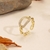 Picture of Delicate Gold Plated Adjustable Ring with Beautiful Craftmanship