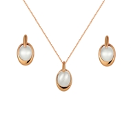 Show details for Rose Gold Plated White 2 Piece Jewelry Set from Certified Factory Show details for Rose Gold Plated White 2 Piece Jewelry Set from Certified Factory