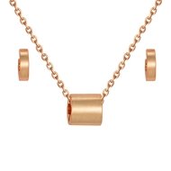 Show details for Staple Medium Rose Gold Plated 2 Piece Jewelry Set Show details for Staple Medium Rose Gold Plated 2 Piece Jewelry Set