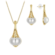 Show details for Unique Medium White 2 Piece Jewelry Set Show details for Unique Medium White 2 Piece Jewelry Set