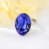 Show details for Hypoallergenic Platinum Plated Blue Adjustable Ring with Easy Return Show details for Hypoallergenic Platinum Plated Blue Adjustable Ring with Easy Return