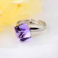 Show details for Most Popular Swarovski Element Purple Adjustable Ring Show details for Most Popular Swarovski Element Purple Adjustable Ring