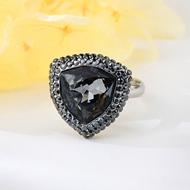 Show details for Most Popular Swarovski Element Platinum Plated Fashion Ring Show details for Most Popular Swarovski Element Platinum Plated Fashion Ring