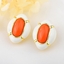 Show details for Best Enamel Gold Plated Stud Earrings
