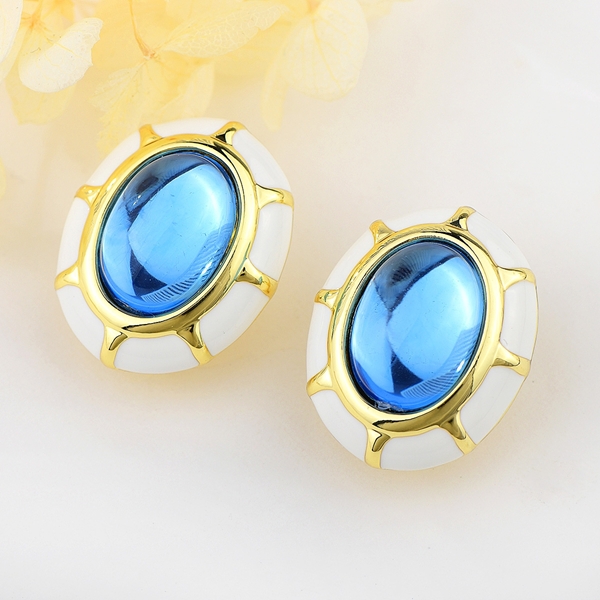 Picture of Classic Blue Stud Earrings of Original Design