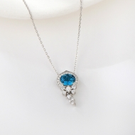 Show details for 925 Sterling Silver Swarovski Element Pendant Necklace with Fast Delivery Show details for 925 Sterling Silver Swarovski Element Pendant Necklace with Fast Delivery