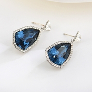 Show details for Zinc Alloy Swarovski Element Earrings in Flattering Style Show details for Zinc Alloy Swarovski Element Earrings in Flattering Style