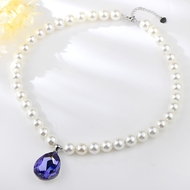 Show details for Versatile Zinc Alloy Purple Pendant Necklace with Price Show details for Versatile Zinc Alloy Purple Pendant Necklace with Price