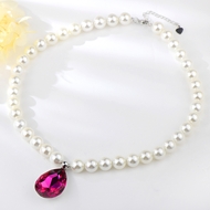 Show details for Classic Platinum Plated Pendant Necklace Online Only Show details for Classic Platinum Plated Pendant Necklace Online Only