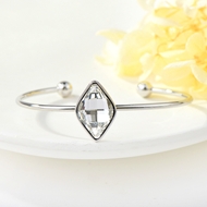 Show details for Geometric White Cuff Bangle with 3~7 Day Delivery Show details for Geometric White Cuff Bangle with 3~7 Day Delivery