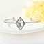Show details for Geometric White Cuff Bangle with 3~7 Day Delivery