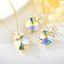 Show details for Charming 18 Inch Gold Plated 2 Piece Jewelry Set with Speedy Delivery