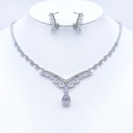 Show details for Fancy Big White 2 Piece Jewelry Set Show details for Fancy Big White 2 Piece Jewelry Set