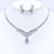 Picture of Fancy Big White 2 Piece Jewelry Set