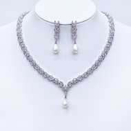 Show details for Hypoallergenic Platinum Plated Luxury 2 Piece Jewelry Set with Easy Return Show details for Hypoallergenic Platinum Plated Luxury 2 Piece Jewelry Set with Easy Return