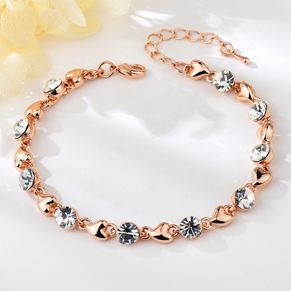 Picture of Classic and fashionable imitation crystal alloy bracelet