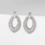 Picture of New Season White Cubic Zirconia Dangle Earrings with SGS/ISO Certification