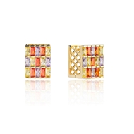 Picture of Trendy Gold Plated Copper or Brass Big Stud Earrings with No-Risk Refund