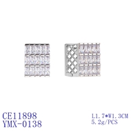 Picture of Reasonably Priced Platinum Plated Copper or Brass Big Stud Earrings from Reliable Manufacturer