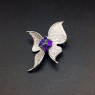 Show details for Great Value Purple Butterfly Brooche for Female Show details for Great Value Purple Butterfly Brooche for Female
