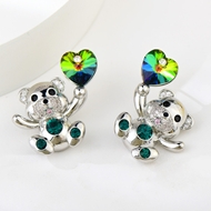 Show details for Bear Platinum Plated Dangle Earrings with Speedy Delivery Show details for Bear Platinum Plated Dangle Earrings with Speedy Delivery