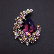 Show details for Eye-Catching Red Platinum Plated Brooche From Reliable Factory Show details for Eye-Catching Red Platinum Plated Brooche From Reliable Factory