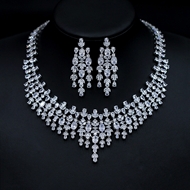 Show details for Low Price Platinum Plated Big 2 Piece Jewelry Set from Trust-worthy Supplier Show details for Low Price Platinum Plated Big 2 Piece Jewelry Set from Trust-worthy Supplier