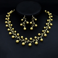 Show details for Designer Gold Plated shell pearl 2 Piece Jewelry Set with No-Risk Return Show details for Designer Gold Plated shell pearl 2 Piece Jewelry Set with No-Risk Return